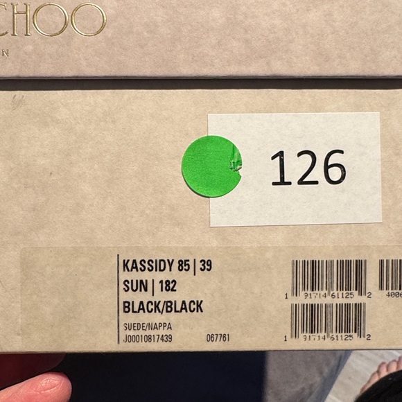 Jimmy Choo Black Suede Bow Heeled Boots - Picture 9 of 9